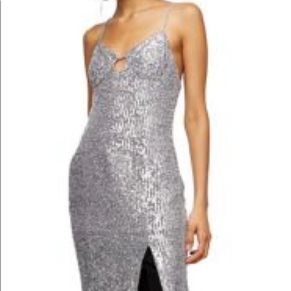 Topshop sequin keyhole dress - Picture 1 of 3